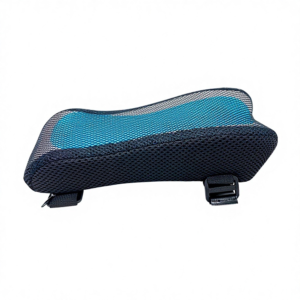 Coussin d'accoudoir en maille de gel noir