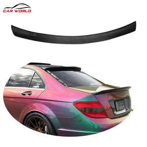 2009-2014 Benz <strong>C</strong> Class W204 C180 C200 C300 Rear Spoiler V Style Real Carbon Fiber Tail Wing Back <strong>Trunk</strong> Auto Part Bumper Tow Hook - Product Image 1