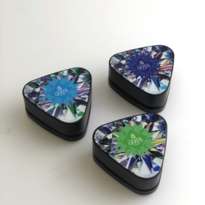 Archibald tuân thủ tập trung bao bì chiết xuất lọ 5ml 7ml 9ml tam giác sáp <span class=keywords><strong>container</strong></span> UV thủy tinh Rosin Jar Matt Đen - Product Image 3