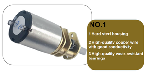 มอเตอร์ไฟฟ้ากระแสตรงขนาดเล็ก coreless DC ขนาด10มม. 1.5V 2V 2.5V 3V 5V 6V พร้อมกระปุกเกียร์ - Product Image 6