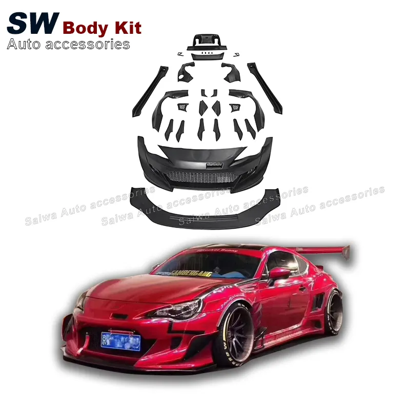 V3 Rocket Bunny Style GT86 Body Kit For Toyota GT86 ZD6 ZN6 BRZ 2012-2019 Upgrade Modification Front Bumper Car Accessories