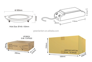 ไฟดาวน์ไลท์ LED 12W RGB + CCT FUT066ZR 2.4G ไฟบ้านอัจฉริยะควบคุมด้วยแอปไฟเพดานตกแต่งบ้านแบบกลม LED สำหรับ AC100-240V - Product Image 6