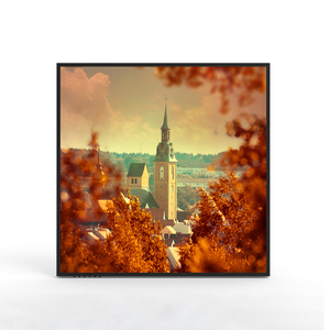 22 Inch Wooden Square Screen Frame Smart Digital Art Picture and WiFi <strong>Function</strong> for Wall <strong>Display</strong> - Product Image 4