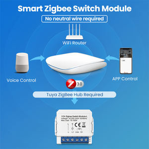 Modulo Interruttore Intelligente Zigbee 3.0 Tuya 10A per Smart Home Senza Filo Neutro - Product Image 3