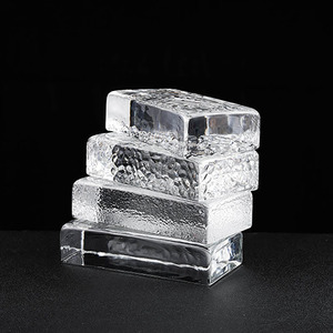 Rectangular clear Crystal Glass Bricks for <strong>Building</strong> Toughened <strong>Pattern</strong> Glass Brick <strong>Blocks</strong>
