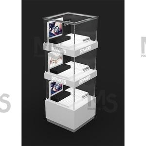 豪华发光二极管木制手表展示柜和现代金属香水展示架，适合商店珠宝商场使用 - Product Image 5