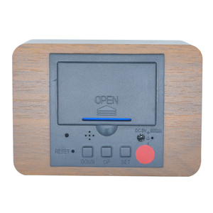Home Bedroom Modern Large <strong>Digital</strong> LED Display Voice Control <strong>Temperature</strong> Wooden Calendar Clock - Product Image 6