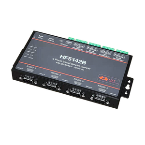 High Flying HF5142B 4 Ports Serieller Netzwerks erver FreeRTOS-Gerät RS232/RS485/RS422 zu Ethernet-Konverter TCP IP Telnet Modbus