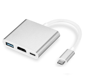 Adaptador de tipo C a HDMI 3 en 1, HDMI Digital AV y USB 3,0 y TYPE-C - Product Image 1