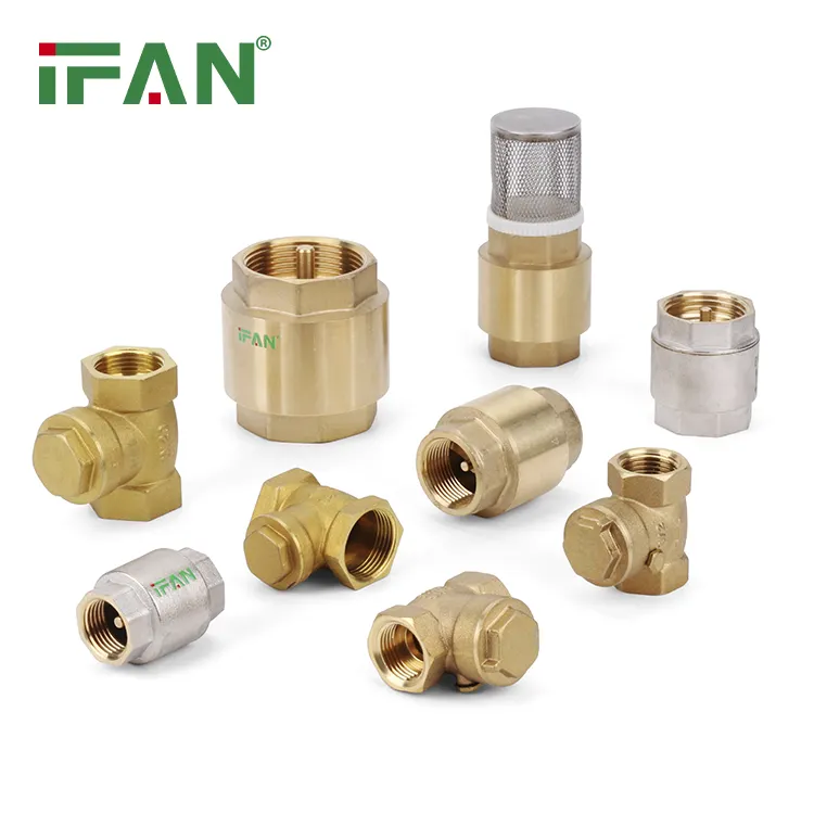 IFAN Factory OEM Forged 1/2 "-4" Válvula de agua de conexión de rosca hembra Válvula de retención de latón