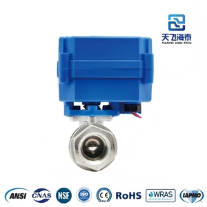 天飞电动执行器DC3-6V交流/DC9-24V AC220V黄铜/不锈钢/塑料聚氯乙烯球阀水气流量控制 - Product Image 3