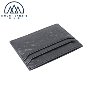 Tarjetero de piel auténtica con diseño de pitón de lujo y logotipo personalizado, tarjetero de piel con diseño de serpiente unisex - Product Image 5