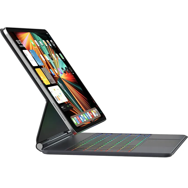 Klavye ile iPad Pro12.9 durumda 6/5/4/3. Nesil 12.9 "sihirli klavye çoklu dokunmatik Trackpad 3-Zone arka ışık