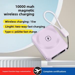 Large-Capacity 10000mAh Portable <strong>Device</strong> Power Banks 20W Fast Charging Magnetic Wireless Charging Type-C Interface 15W <strong>Output</strong>