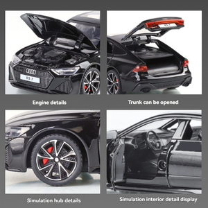 Pres döküm model araba 1:32 Aodi sound alaşım araba modeli ses ve ışık geri çekme ile metal model araba oyuncaklar modelo del metal - Product Image 5