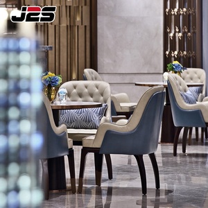 Nhà Hàng Đồ Nội Thất Đặt Bọc Sang Trọng Bộ Ghế Và Rắn Bàn Gỗ Cà Phê Cửa Hàng Đồ Nội Thất Cho Khách Sạn & Quán Cà Phê Nhà Hàng - Product Image 1