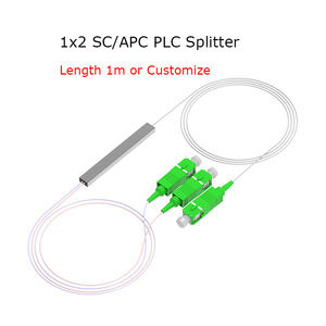 SC/APCコネクタ付き8 * 0.9mmPLCスプリッター光ファイバーFTTHネットワークPOE WiFi LCおよびUPCポリッシュネットワークおよびPoWに使用 - Product Image 2