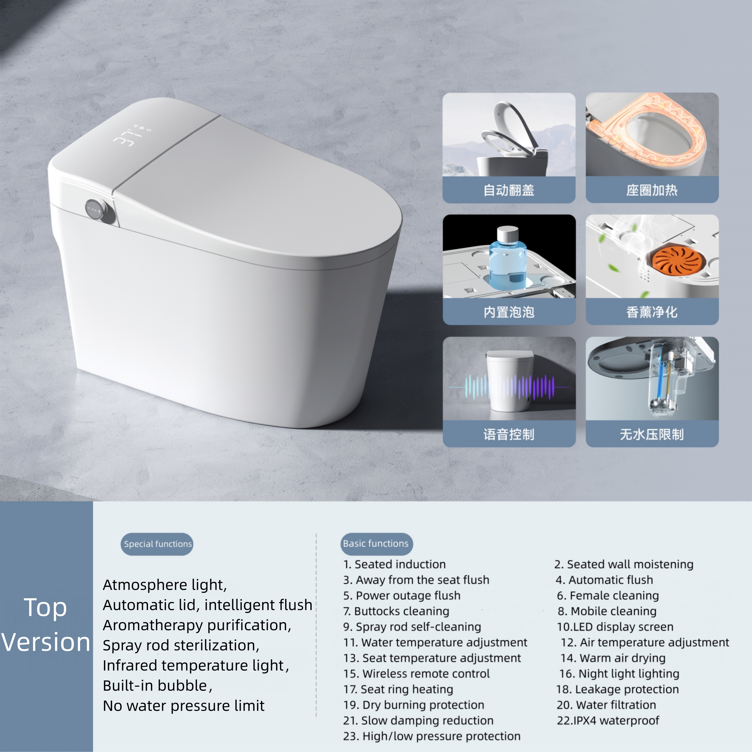 Top Version(With Water Tank)