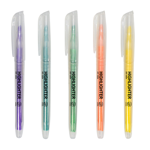 Evidenziatore, evidenziatore trasparente con punta a scalpello trasparente, evidenziatore Stick, assortito, colore Neon - Product Image 1