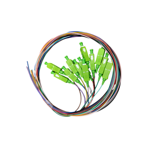 12 Core Fibers Optic LSZH Pigtail Set 12 Color Code SC UPC/APC 0.9mm SM SX Fiber Optic Pigtails for FTTH POE 4G 3G GSM <strong>Networks</strong>