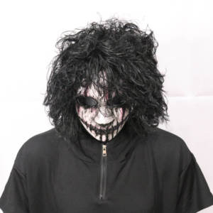 Halloween Phong Cách Đáng Sợ Kinh Dị Kẻ Giết Người Màu Đen Trắng Sọ Quỷ Joker Tóc Điên Kỳ Nghỉ Trang Phục Chủ Đề Cho Đám Cưới Bên Nhựa - Product Image 5