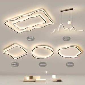 2025现代简约吸顶灯客厅卧室矩形奶油新中山LED光源 - Product Image 1