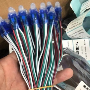 ไฟ LED ดิจิตอลพิกเซล 13 ซม. 2811 IC พิกเซลสีเต็มรูปแบบไฟ LED โมดูล DC 5 V อินพุต IP67 RGB สี