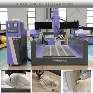 Enrutador Cnc de eje Z alto Máquina enrutadora de madera Cnc de 4 ejes Centro de mecanizado de 4 ejes Máquina de corte Cnc de madera para trabajos 3D 4D - Product Image 2
