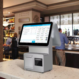 Win-dows 10 двойной экран Android Pos биллинг принтер Pos система 15,6 дюймов сенсорный экран - Product Image 1