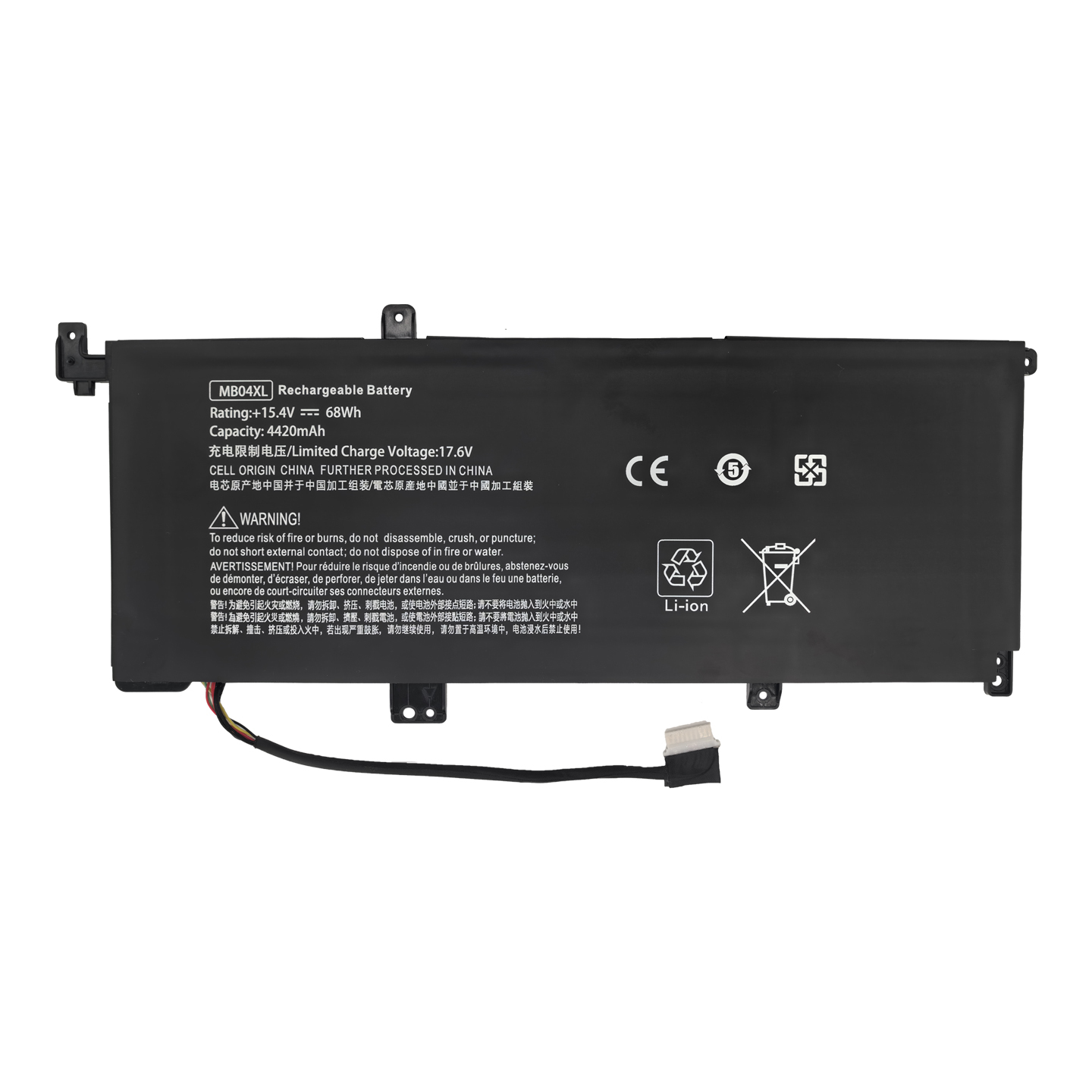 MB04XL pour HP TPN-W119 W120 Envy x360 15t-aq100 aq200