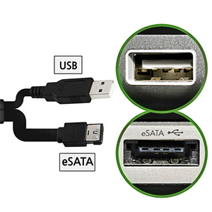 Entegre SATA 22P ESATA + USB3.0 veri ve dizüstü bilgisayar için güç kablosu sabit Disk PVC ceket uzunluğu - Product Image 2