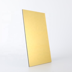 Pannello composito in alluminio a specchio dorato per rivestimento di edifici 4mm dimensioni 4*8 piedi fogli ACM - Product Image 4
