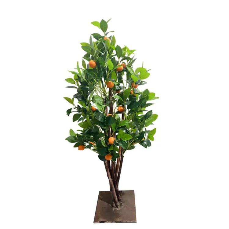 Nuovo Design piante artificiali Bonsai frutta vera alberi di arancio foglia albero decorazione per la casa decorazione per la casa albero di limone con frutta