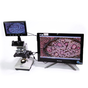 Zoom 1000X Microscopio binocular Laboratorio Plataforma de doble capa Cámara LED Microscopio digital con pantalla Lcd de 9,7 pulgadas - Product Image 2