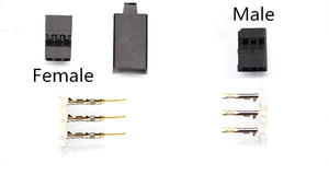 JR Futaba Servo alıcı konnektör fişi kilit ve erkek kadın altın kaplama terminalleri kıvrım Pin kiti için RC pil - Product Image 2