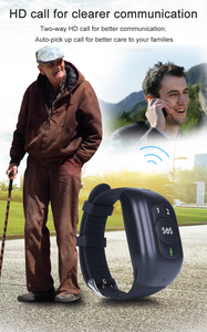 Dispositivo de detección de caída Sos para ancianos, pulsera gps con cámara en tiempo real, rastreador de pastillas de temperatura V45 V48, 4G