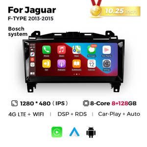 MEKEDE araba Android radyo 4G LTE WIFI araba-Jaguar F-TYPE 2013-2018 8 çekirdekli dokunmatik ekran için otomatik gps navigasyon oyna - Product Image 5