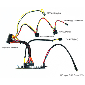 RGeek DC <strong>Input</strong> 12V Pico PSU 300W to ATX 20+4pin 24 Pin MINI ITX ATX <strong>PC</strong> Mini Pico PSU Power Supply Module - Product Image 4