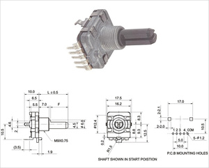 Interruttore Encoder rotativo Push Encoder assoluto a contatto ES16 - Product Image 3
