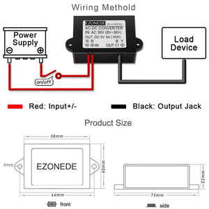 Ac-dc转换器交流36v至DC 5V 3A 15w稳压器电源变压器AC8-38V至DC5V防水交流/DC电源模块 - Product Image 5