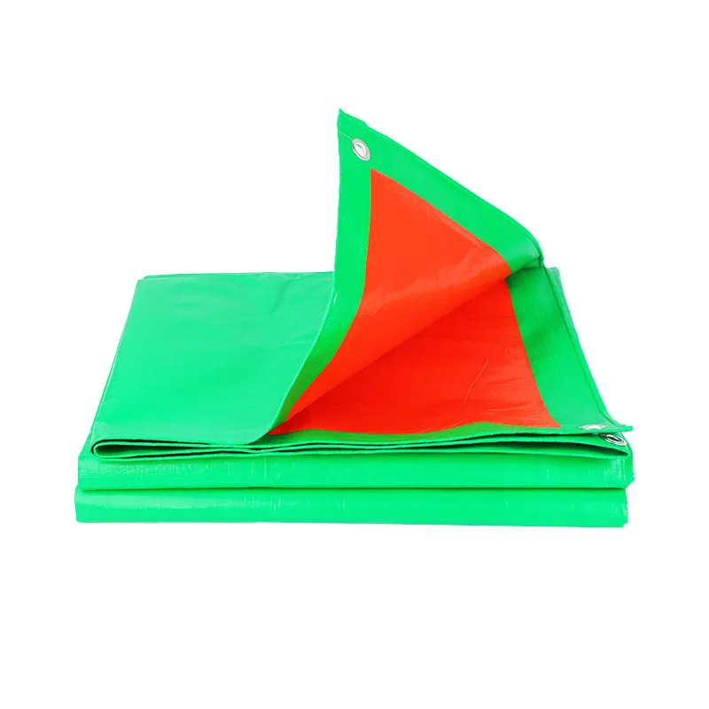 Grasgrün orange Mehrzweck-PE-Kunststoff platten HDPE-laminierte Plane LKW-Abdeckung Kunststoff gewebe Plane Verpackung von Ballen
