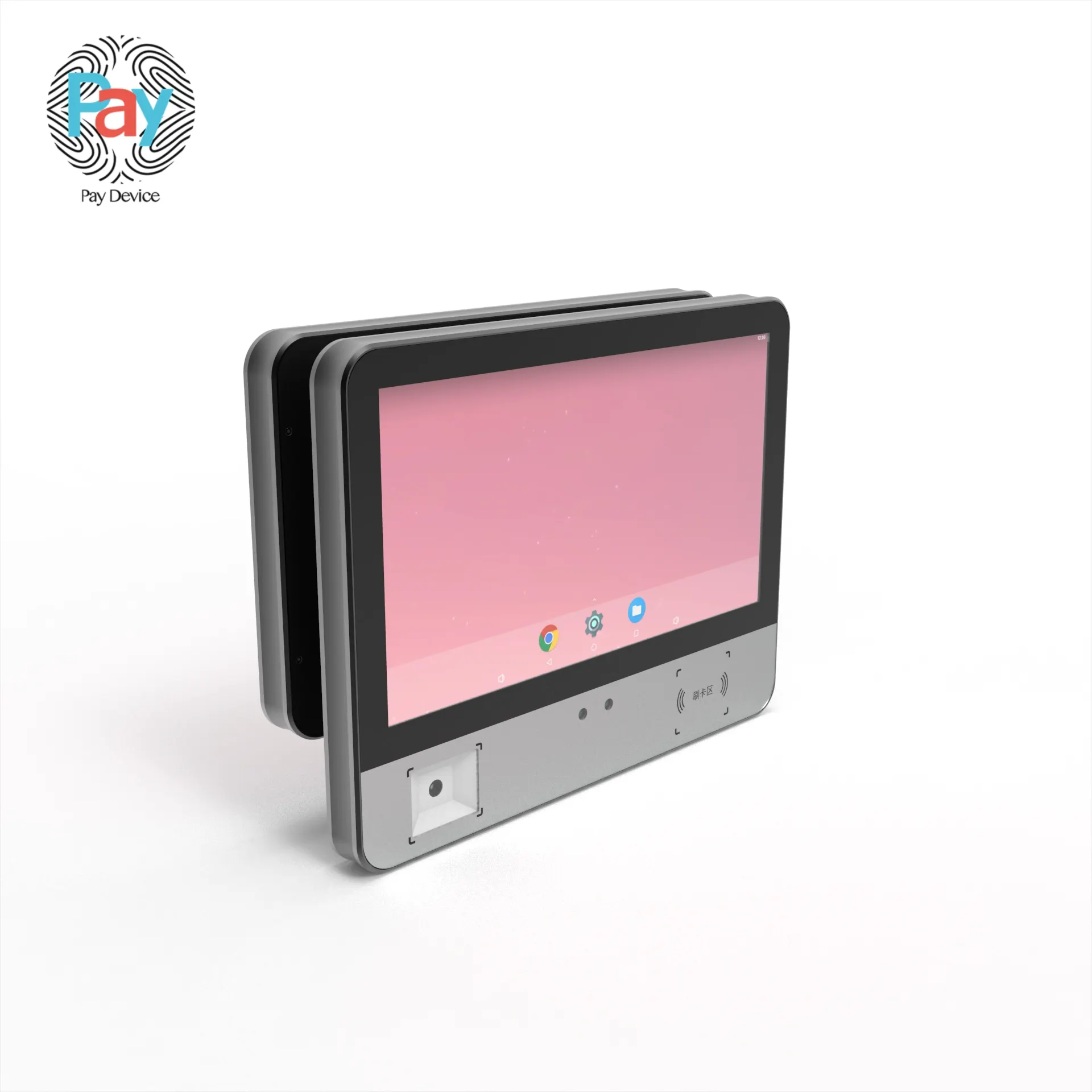15.6 inch dual screen POS terminal with NFC Code Scan Binocular camera