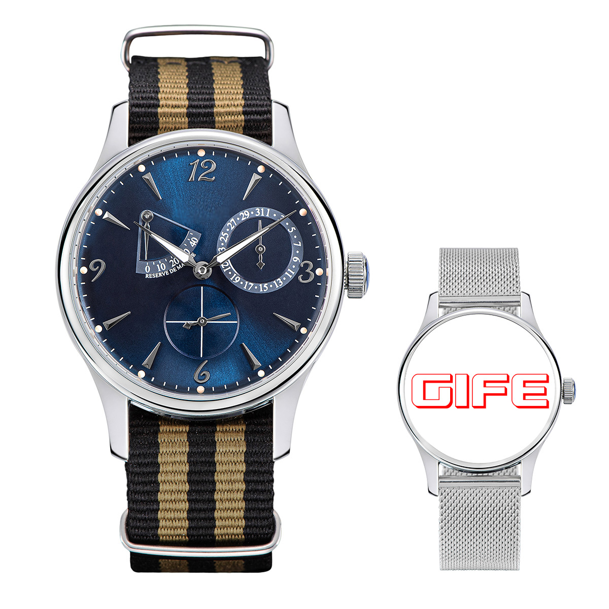 navyblue Striped strap