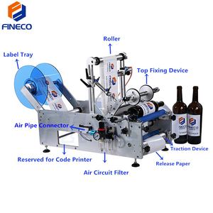 FK603 etichettatrice per bottiglie rotonde con barattolo di miele per acqua minerale semi automatica da tavolo manuale con macchina per la codifica della data - Product Image 5