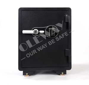Caja fuerte para el hogar Con bolsa impermeable ignífuga Caja fuerte de seguridad Para objetos de valor en efectivo Teclado electrónico numérico Sistema de alarma dual - Product Image 1