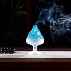 Minimalistische Moderne Kristallen Wierookbrander Custom Logo Oem/Odm Home Office Decor Vintage Boshan Oven Handwerk Sandelhout - Product Image 3