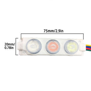 ไฟโฆษณา IP65กลางแจ้ง12V 3W หลากสี RGB SMD3030module แสงด้านหลังแฟลช LED แบบโมดูลาร์ผู้ผลิต - Product Image 3