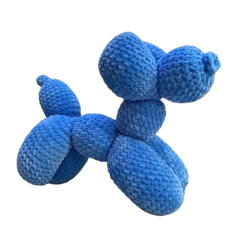 Venta caliente globo perro Amigurumi ganchillo globo caniche perro muñeca ganchillo caniche globo animales Juguetes