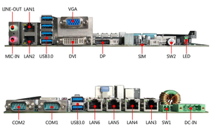Scheda madre Desktop di livello industriale Intel Coffee Lake interfacce di bordo VGA/DVI/DP memoria DDR4 doppio canale nuovo prodotto - Product Image 4
