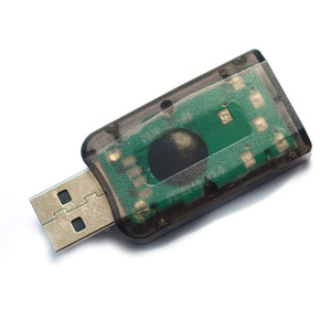 外部5.1通道3d麦克风扬声器虚拟音频Pc适配器Usb 2.0声卡音频接口录音声卡